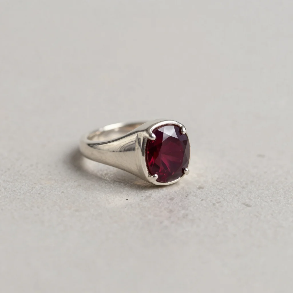 Garnet Signet Ring