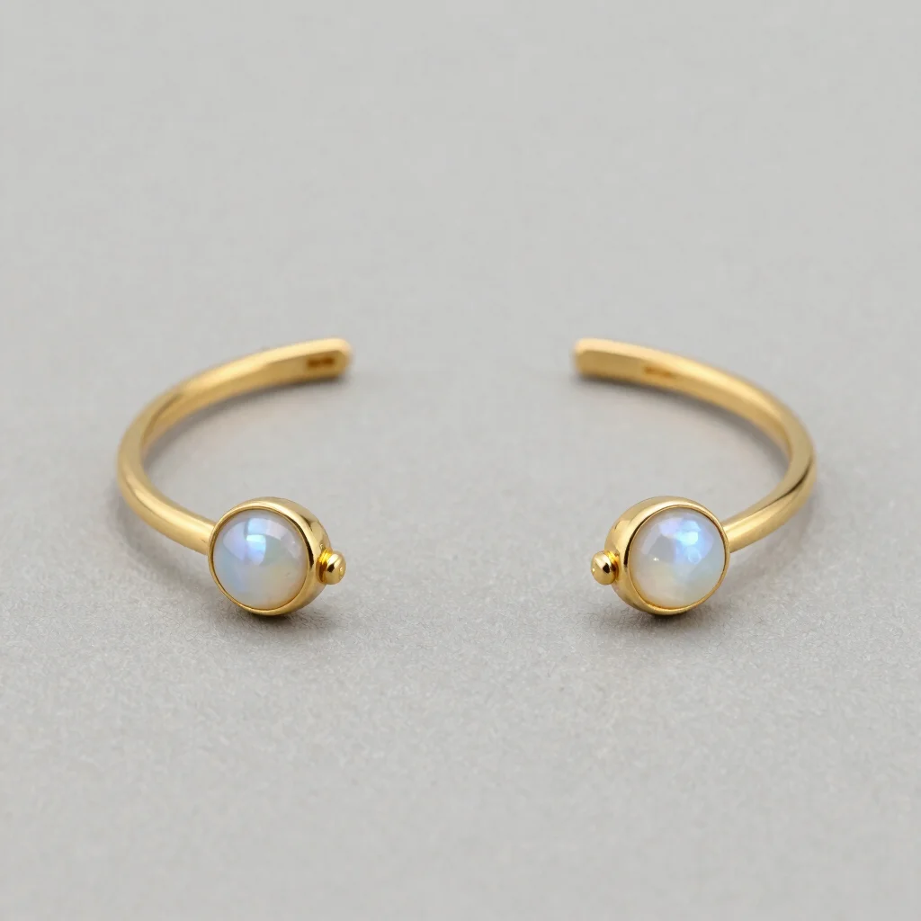 Moonstone Arc Cuff